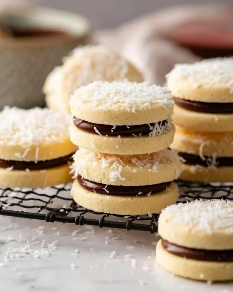The BEST Alfajores (Dulce De Leche Sandwich Cookies)