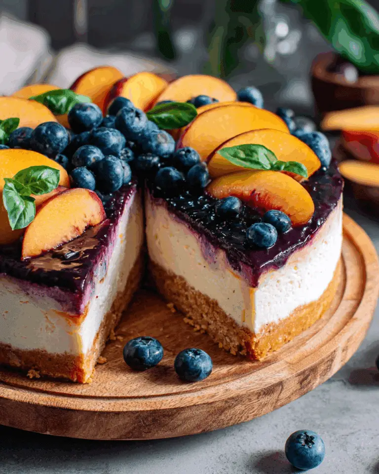 Summer Berry and Peach Cheesecake: A Perfect Summer Delight