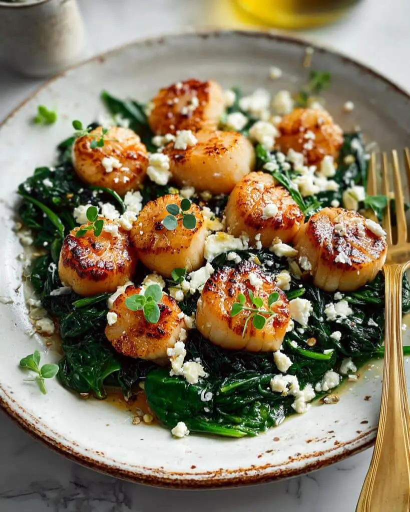 Crispy Gnocchi Spinach Feta