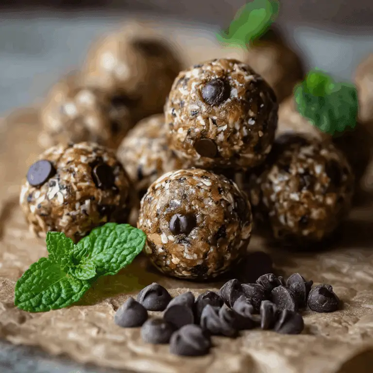 Mint Chocolate Protein Bites