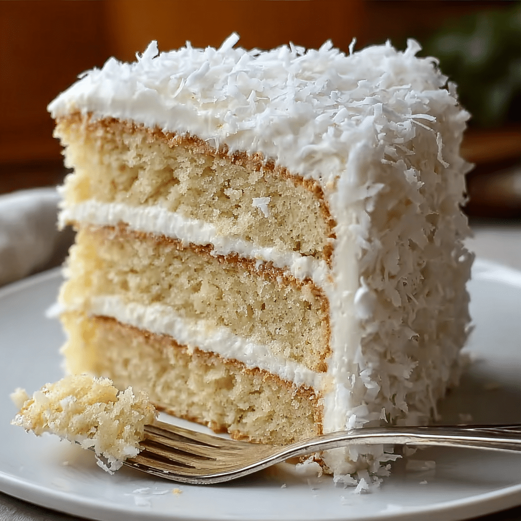 Homemade Creamy Coconut Cake – Easy Recipe