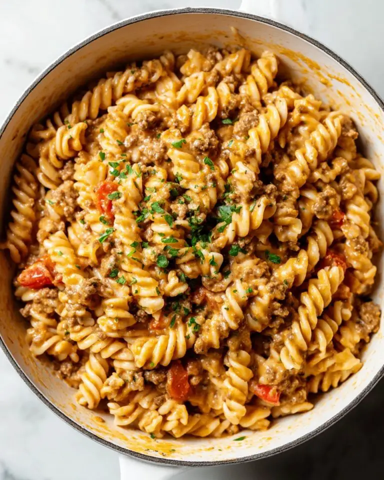 Stovetop Creamy Ground Beef Pasta