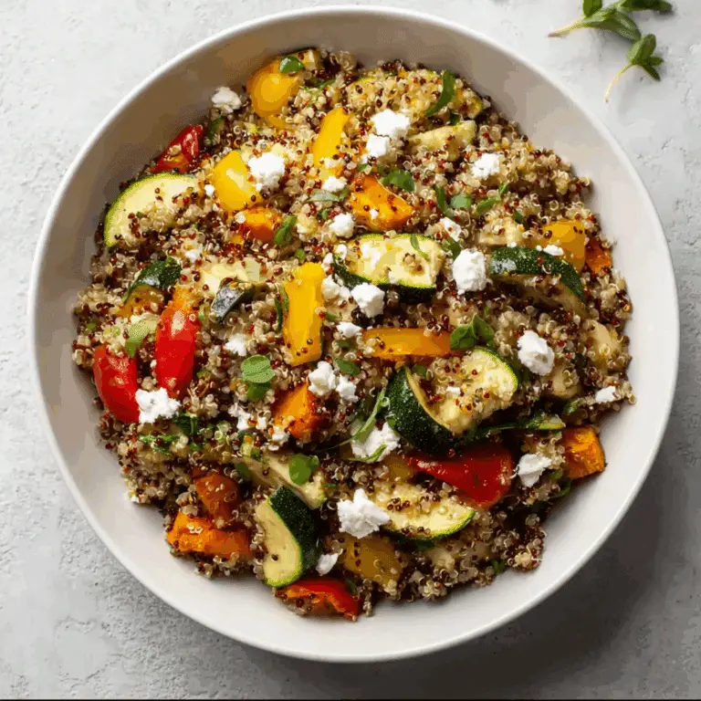 Quick & Easy Quinoa Salad with Roasted Vegetables