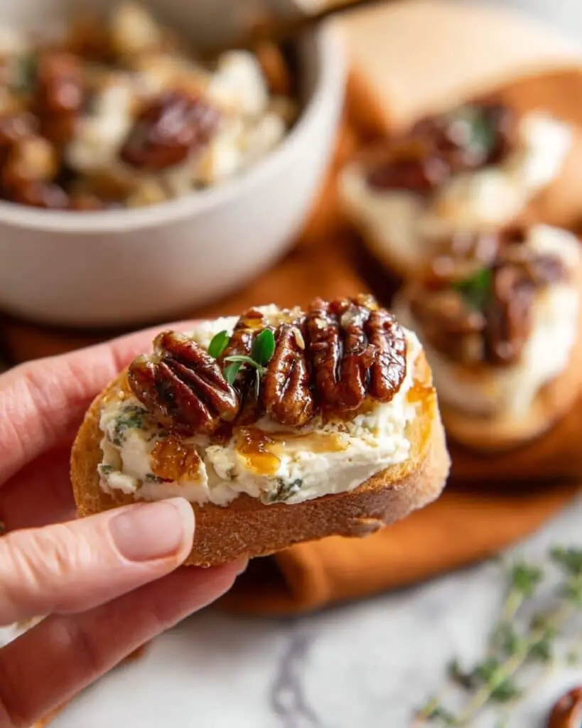 Baked Feta Dip with Fig Jam and Pecans