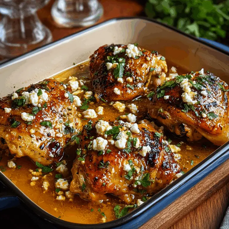 Hot Honey Feta Chicken Dish: A Deliciously Spicy and Savory Recipe
