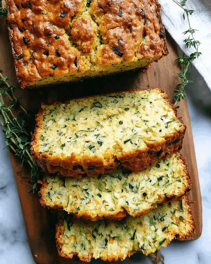 Irresistible Savory Zucchini Cheddar Quick Bread Recipe