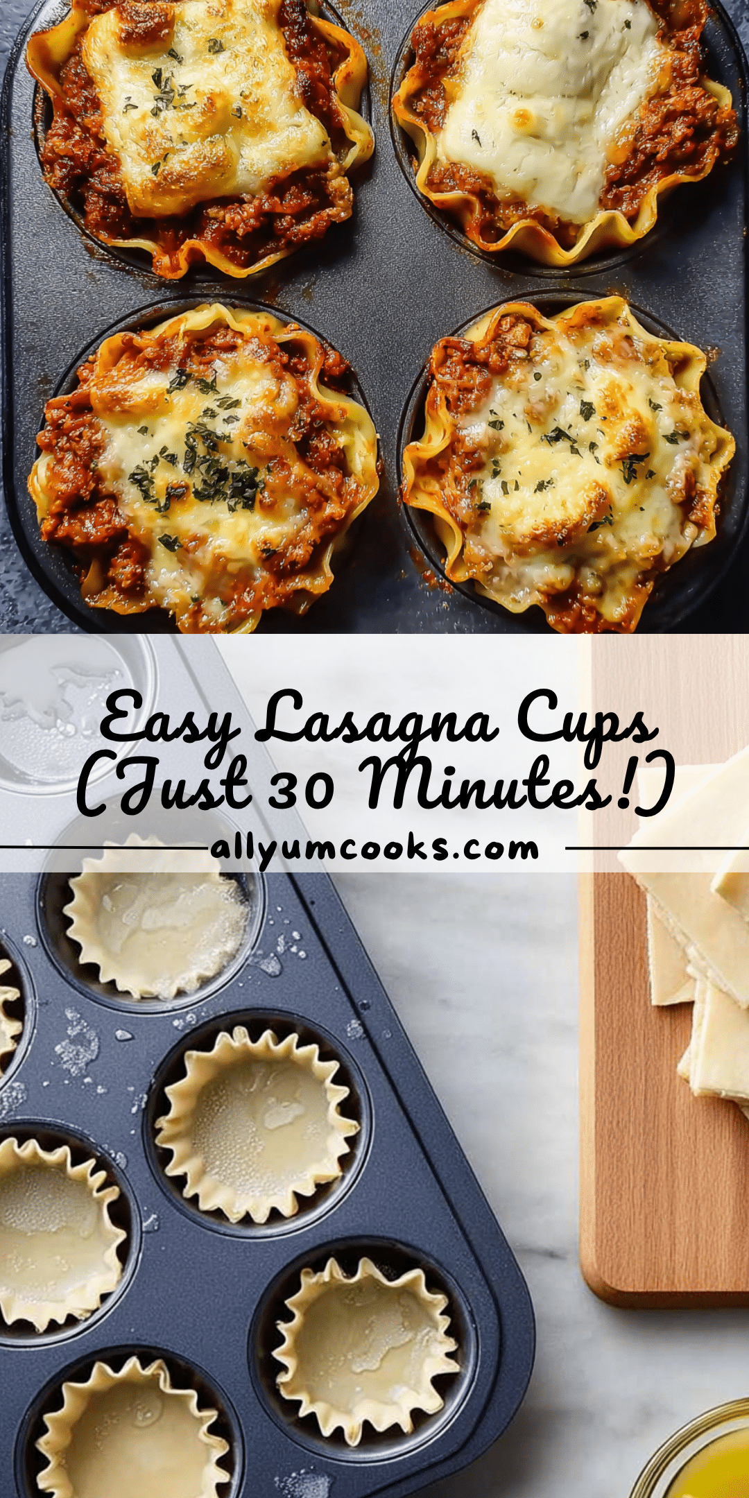 Easy Lasagna Cups (Just 30 Minutes!) | All Yum Cooks
