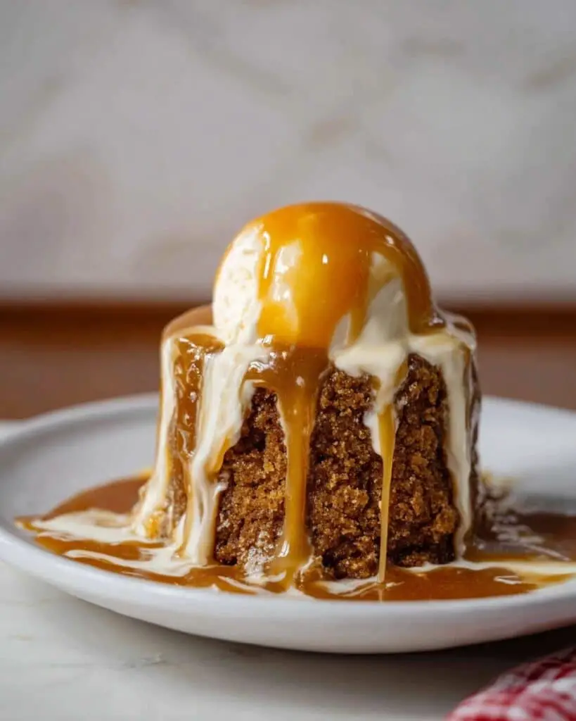 Sticky Toffee Pudding with Toffee Sauce Recipe