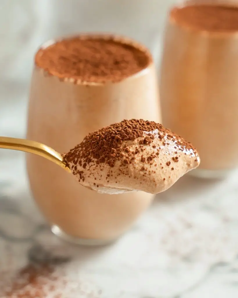 Creamy Tiramisu Mousse with Coffee and Cocoa Recipe