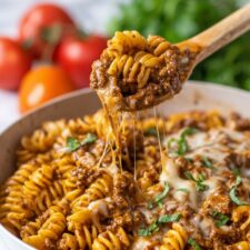 Easy Beef Enchilada Pasta Recipe