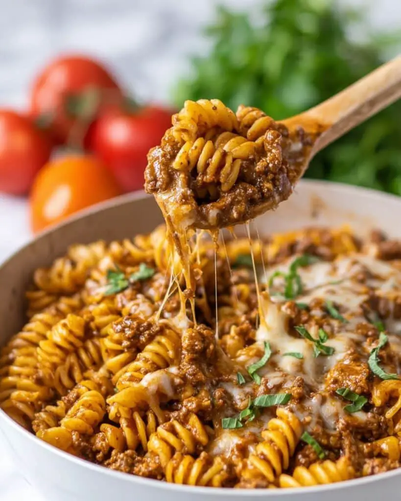 Easy Beef Enchilada Pasta Recipe