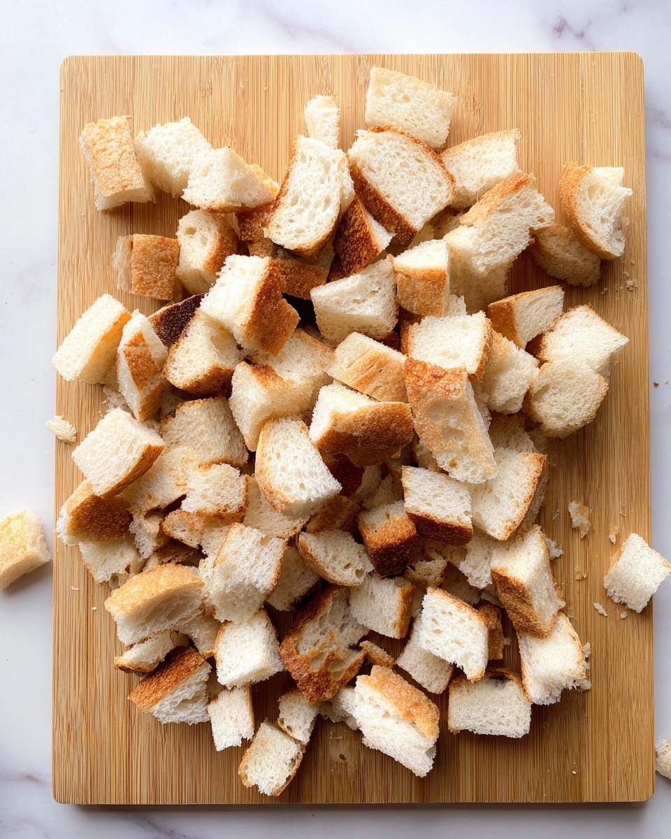 There are four white paper cups filled with a light beige batter mixed with golden-brown pieces inside a black pan. Each cup is packed with chunky batter that looks creamy and thick, with pieces of bread or dough showing through the smooth texture. The cups have scalloped edges and each is evenly spaced in a circular pattern inside the pan. The background is black inside the pan, making the batter’s color stand out clearly. photo taken with an iphone --ar 4:5 --v 7