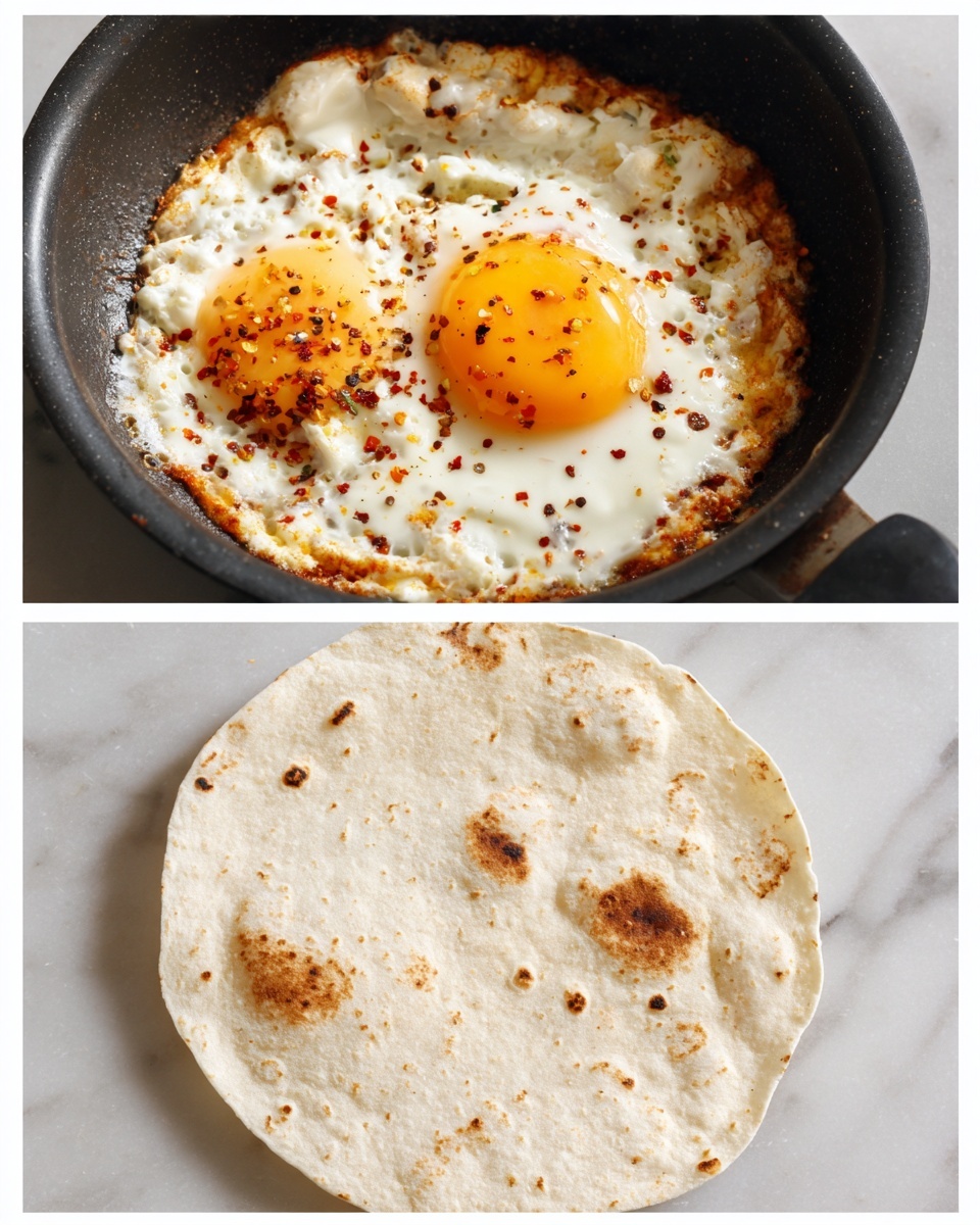 A close-up of a folded white tortilla on a white plate with a white marbled texture background. Inside the tortilla, there are four visible layers: a thin bright green layer of guacamole spread evenly on the base, a crispy golden brown cheese layer with a bubbly texture that slightly curls at the edges, a darker browned crispy element beneath the cheese that looks crunchy, and bright pink pickled onions on top adding a pop of color. The tortilla is slightly charred with light brown spots and part of the filling is spilling out from the fold. photo taken with an iphone --ar 4:5 --v 7