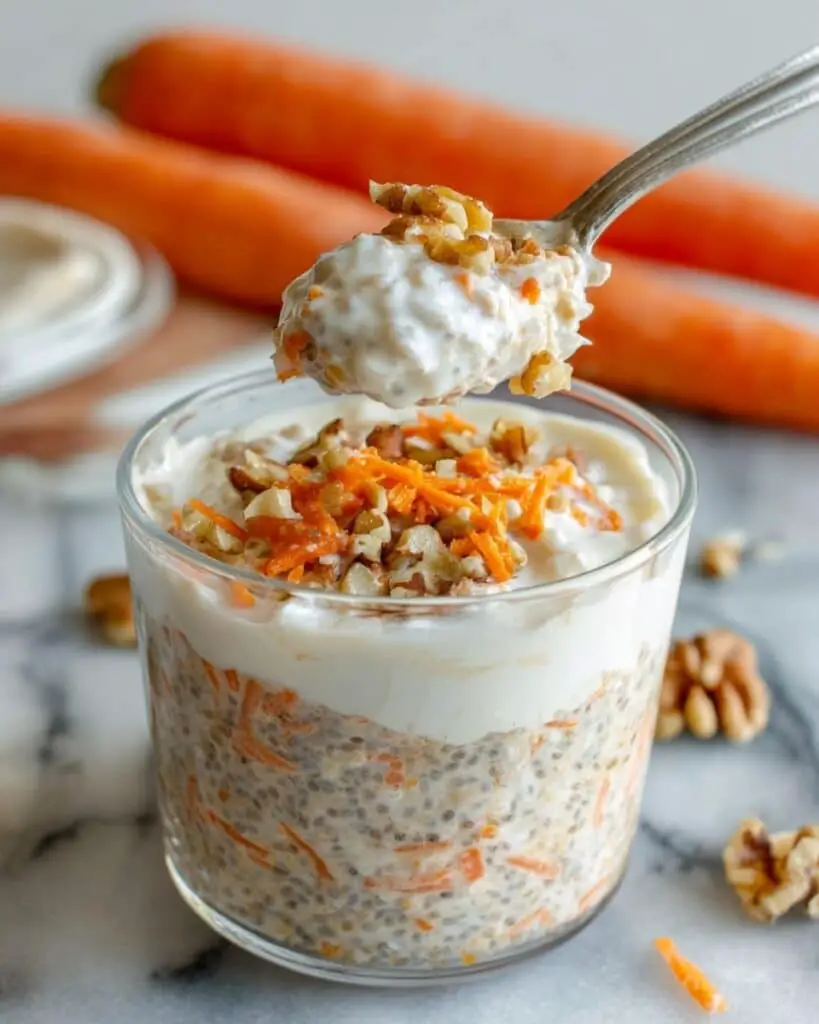 Carrot Cake Overnight Oats Recipe