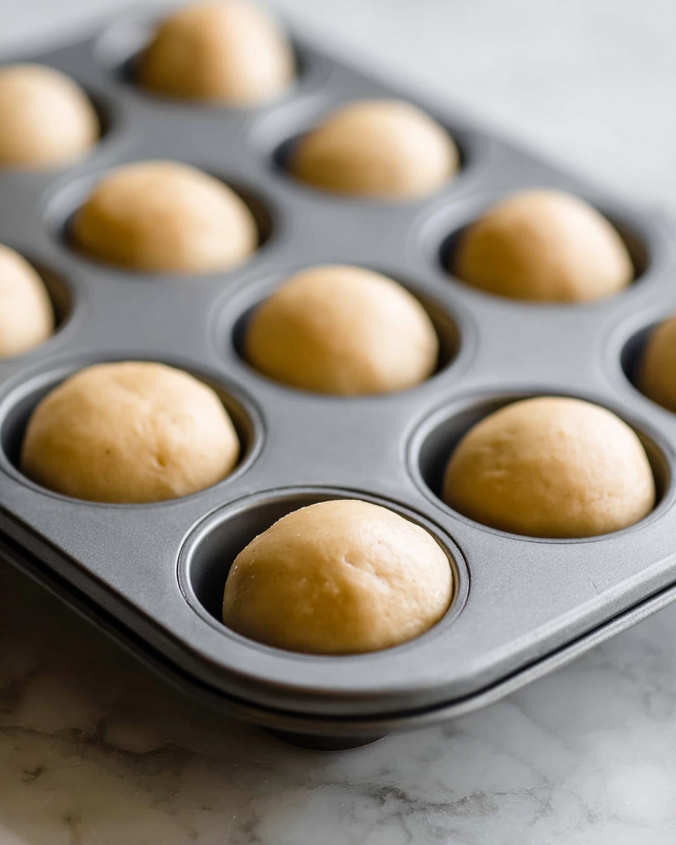 The image shows two parts: on the left, a clear glass bowl on a white marbled surface holds five unmixed ingredients arranged in layers—a thick light brown dollop of peanut butter, a smooth white stick of butter, a mound of white sugar, and two brown sugars stacked together, one light brown and the other darker, all with a rough texture. On the right side, the same glass bowl contains a smooth light tan mixture with a creamy texture, swirled in the middle with some visible small darker bits, showing the ingredients fully mixed. photo taken with an iphone --ar 4:5 --v 7