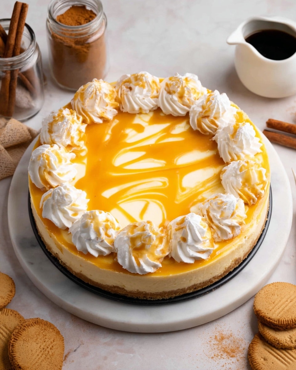 A slice of cheesecake with three visible layers sits on a white plate over a white marbled surface. The bottom layer is a thin, golden-brown crust, topped by a thick creamy white cheese layer with a slight speckled texture. Above it is a medium-thick light brown layer with a smooth surface. On top, there is a white dollop of whipped cream sprinkled with small brown crumbs. A silver fork lies beside the cheesecake, and in the background, there is a blurred yellow package and some colorful berries. photo taken with an iphone --ar 4:5 --v 7