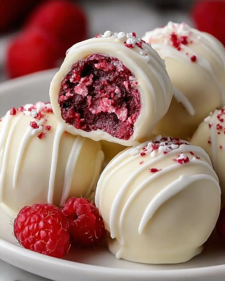 White Chocolate Raspberry Cheesecake Balls Recipe