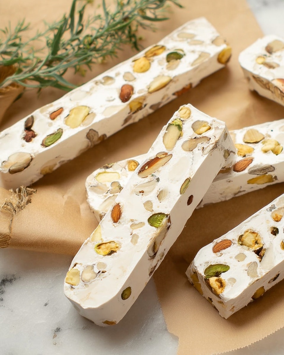 Homemade Torrone Italian Nut Nougat Recipe