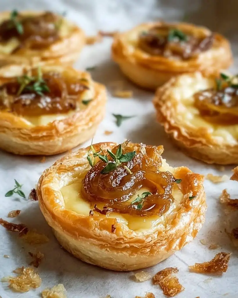 Feta and Caramelized Onion Tarts Recipe