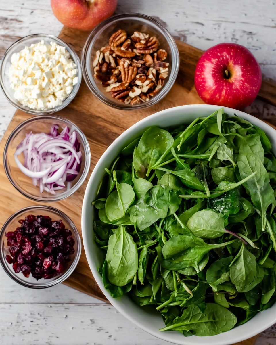 A close-up view of a clear glass bowl filled with a creamy yellow sauce speckled with black pepper and herbs, showing texture that looks thick but smooth. The bowl is placed on a white marbled surface. Surrounding the sauce bowl, there are small white bowls visible with purple sliced onions on the top left and dried red pieces on the bottom right, showing vibrant colors and contrasting textures. The photo is softly lit with natural light, emphasizing the sauce’s creamy surface. Photo taken with an iphone --ar 4:5 --v 7