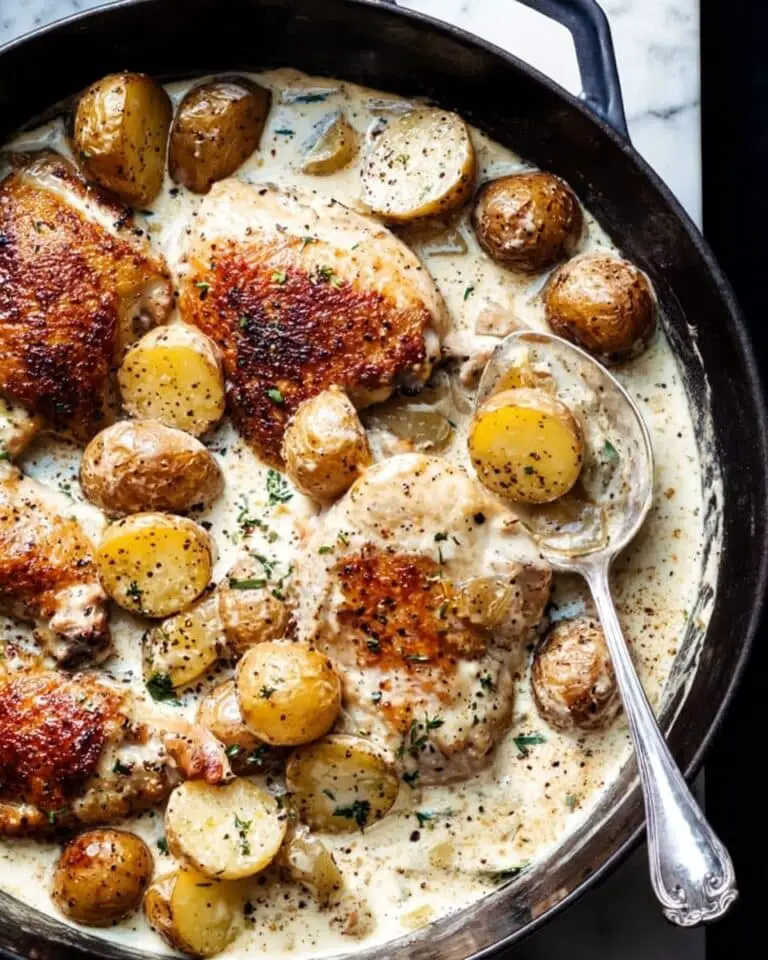 Creamy Ranch Chicken and Potatoes in the Dutch Oven Recipe