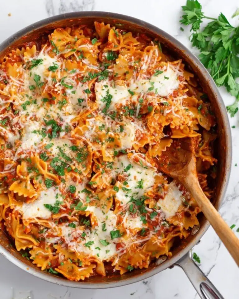 Simple One Pan Skillet Lasagna Recipe