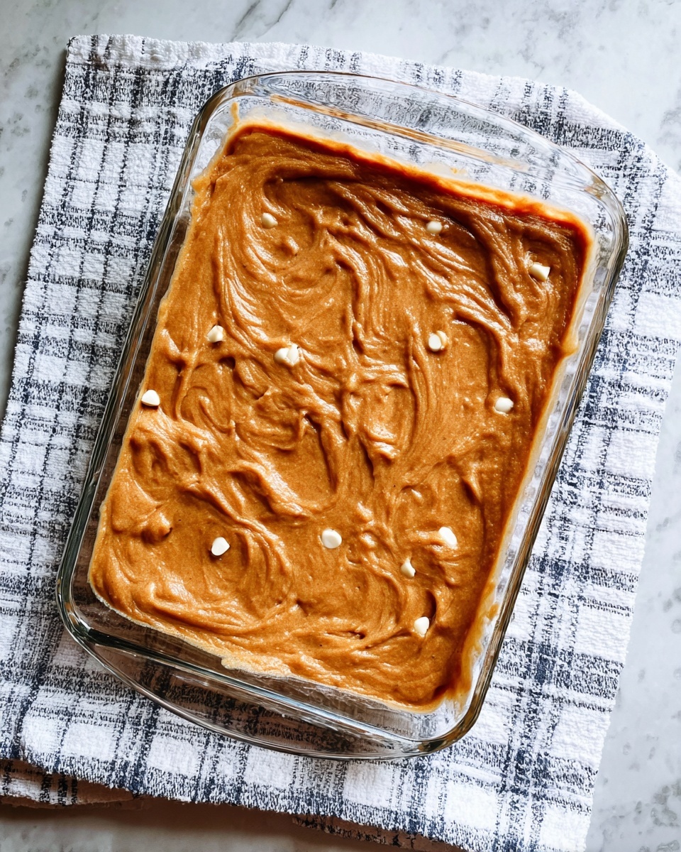 The image shows ingredients arranged neatly on a white marbled surface. At the top right is a stainless steel pan containing small chopped pieces of yellow apple. To the right of that is another stainless steel pan holding two sticks of pale yellow butter. Below the apple pan is a clear glass bowl filled with white flour, and to the left of it is another clear glass bowl with light and dark brown sugars mixed together. Near the bottom center is a small glass container with a cinnamon spice bottle beside it. Slightly to the right are two white eggs, and next to them a small white dish holding white baking powder and a few whole cloves. Everything is placed on a grey cloth towel under the bowls and pans. Photo taken with an iphone --ar 4:5 --v 7