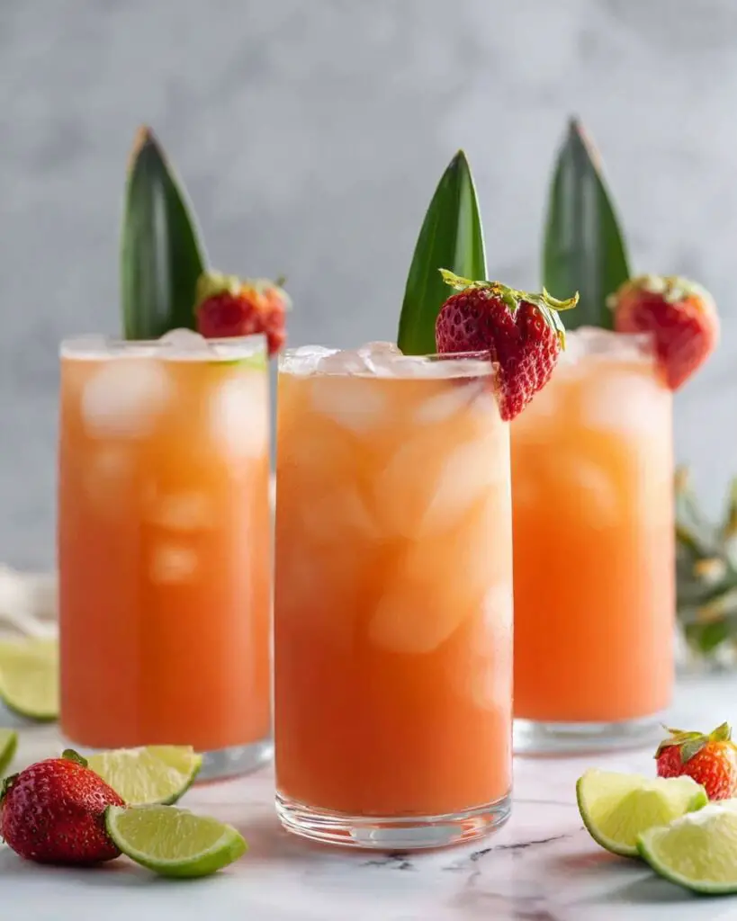 Refreshing Pineapple Strawberry Agua Fresca Recipe