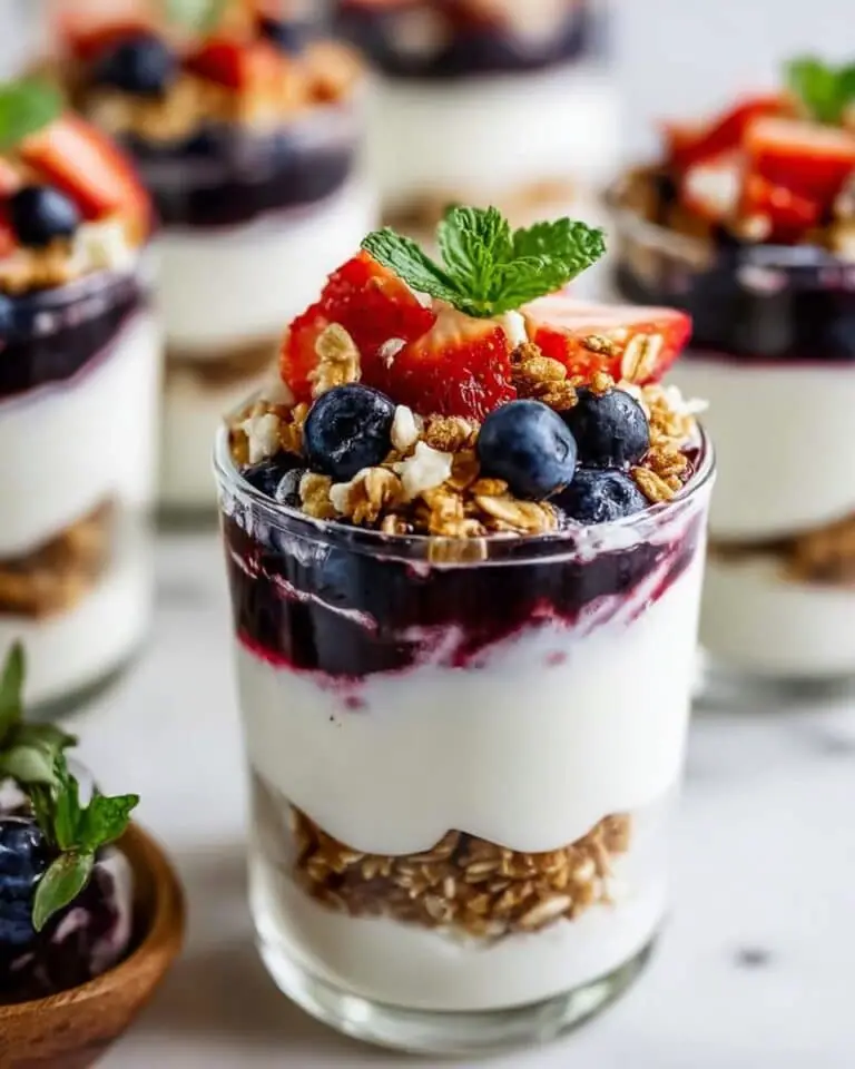Creamy Greek Yogurt Parfait with Berries and Granola Recipe