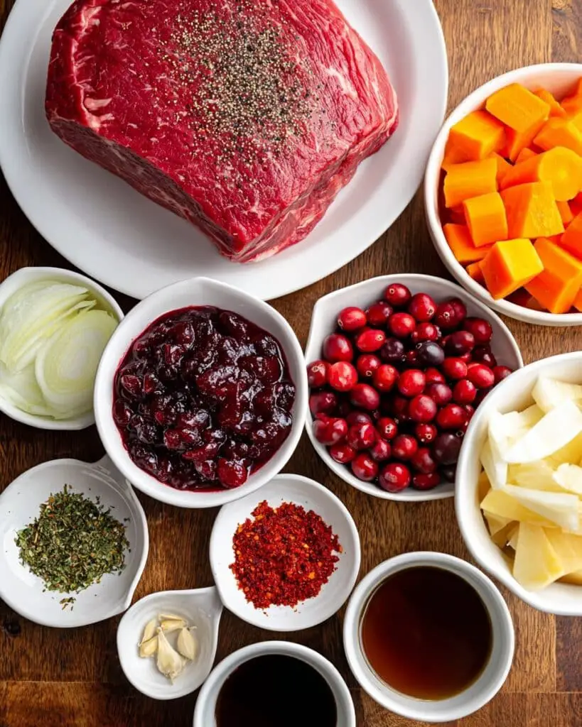 Cranberry Balsamic Roast Beef Recipe