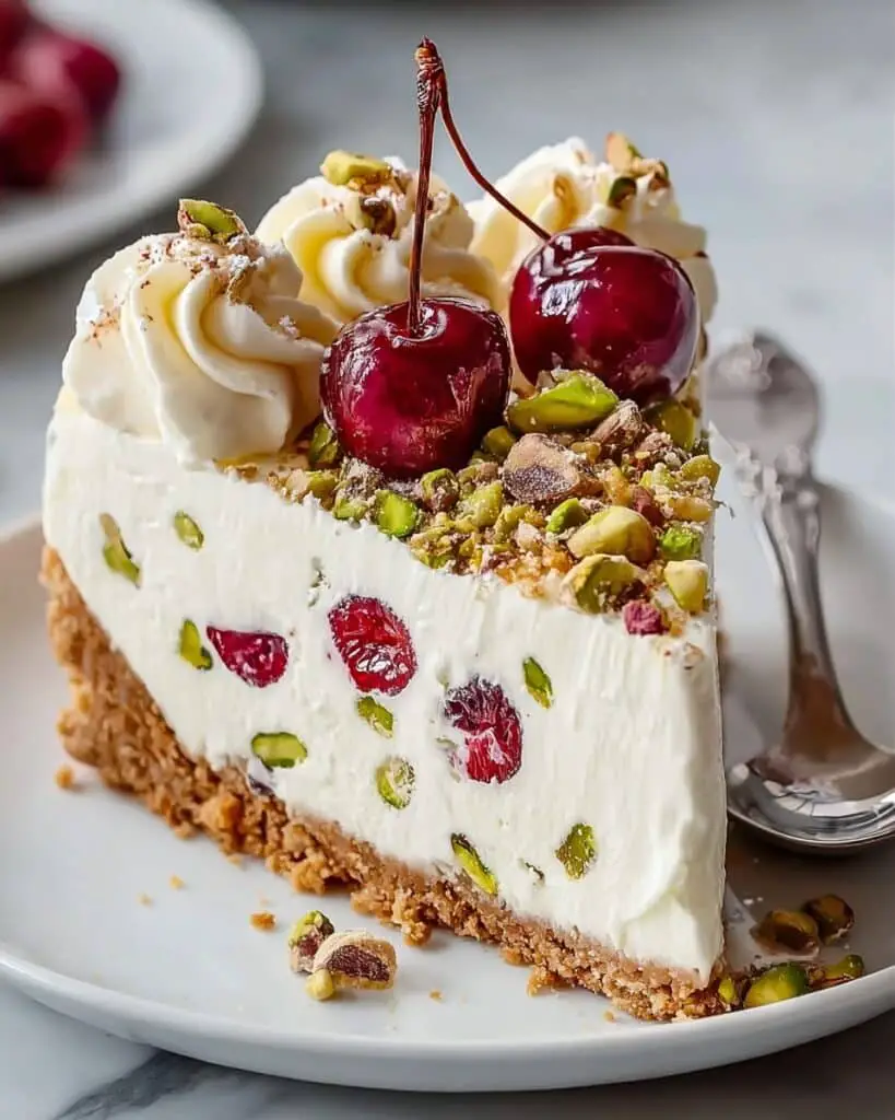 Cherry Pistachio Cheesecake – A Luscious Dessert Recipe