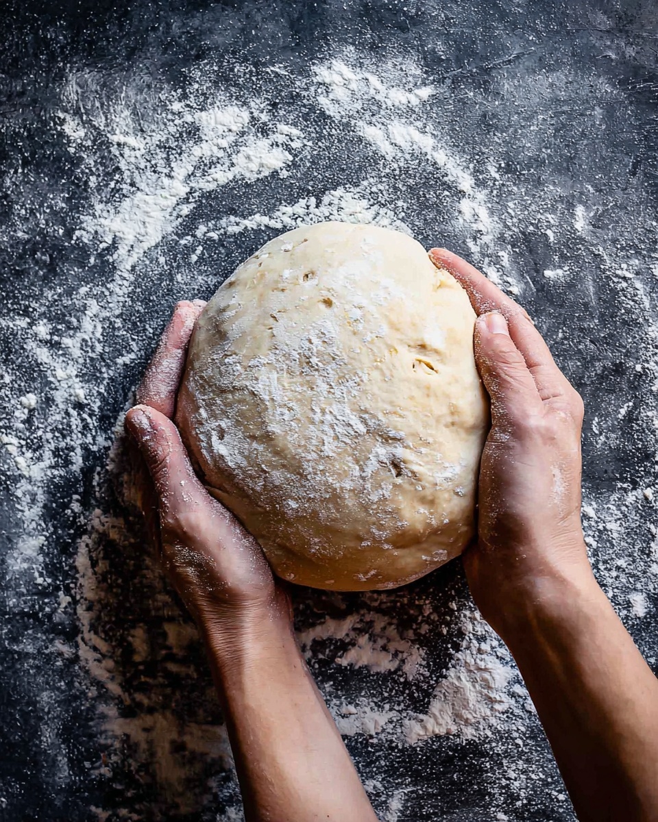 Two square pieces of light yellow dough with a dusting of white flour rest on a dark surface with scattered flour. The dough has a soft, slightly wrinkled texture. One dough square is topped with a swirl of thick, smooth, and shiny dark brown chocolate spread. The other dough square is plain, folded, and dusted lightly with flour. The scene is simple with a focus on the dough and chocolate with a white marbled texture as the background. photo taken with an iphone --ar 4:5 --v 7