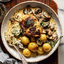 Creamy Coq Au Vin Blanc Recipe