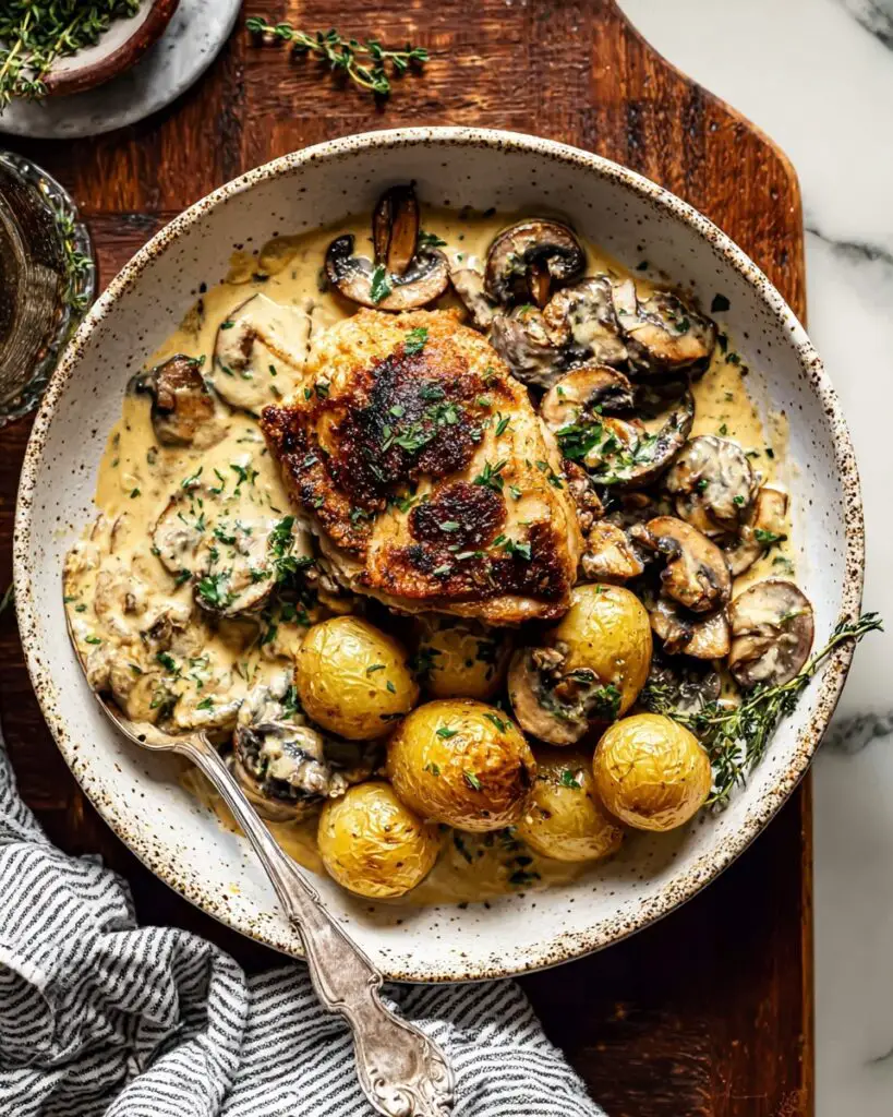 Creamy Coq Au Vin Blanc Recipe