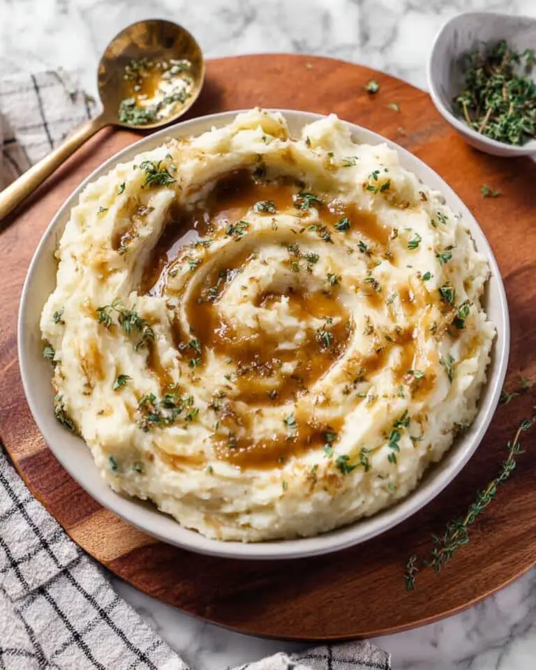 Brown Butter Garlic and Herb Mashed Potatoes Recipe