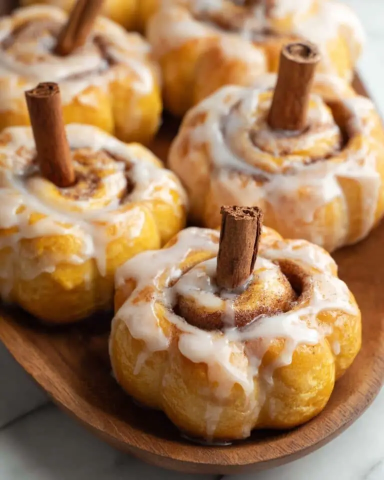 Fluffy Pumpkin Cinnamon Rolls (Shaped Like Pumpkins!) Recipe