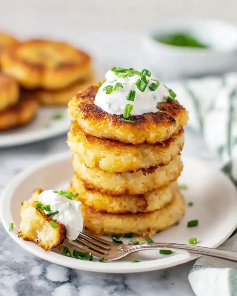 Cheddar Parsley Potato Pancakes Recipe