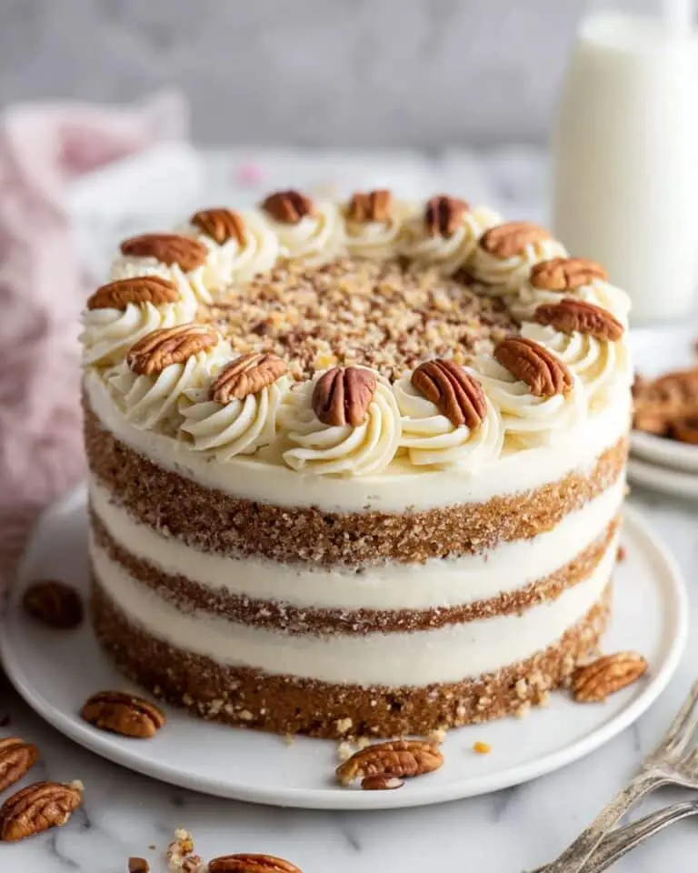 Butter Pecan Cake with Cream Cheese Frosting Recipe