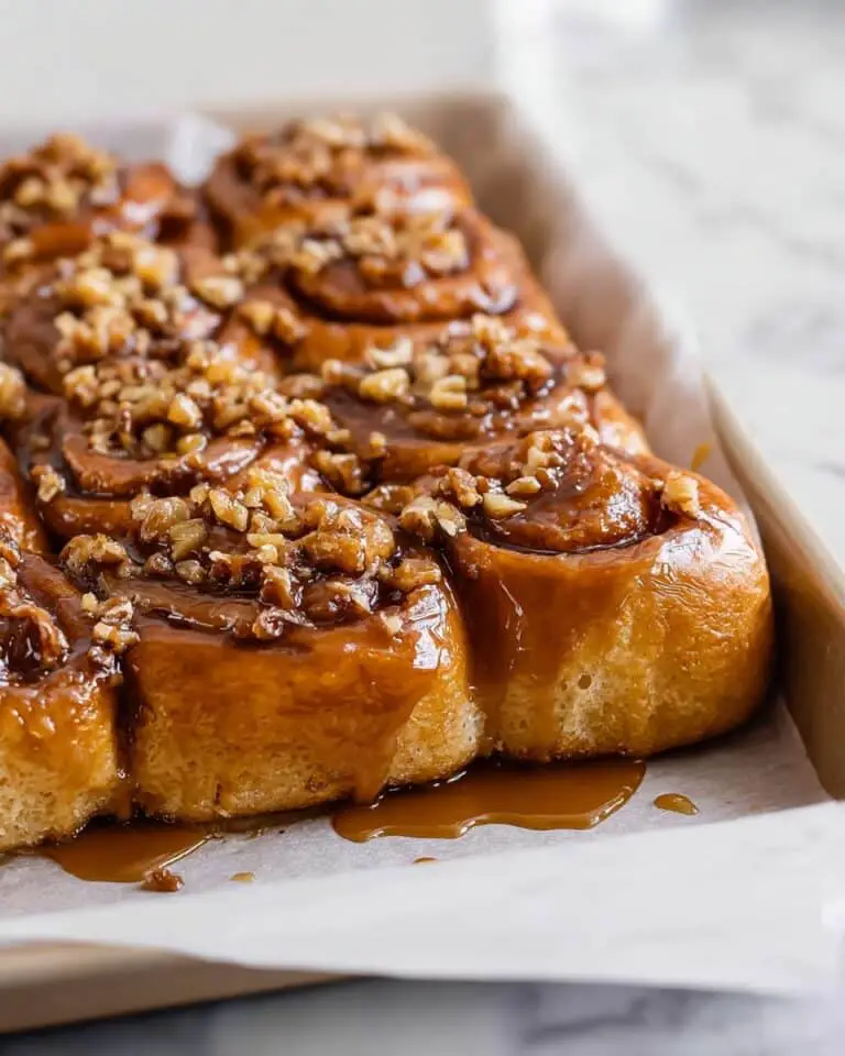 Sticky Buns with Cinnamon Sugar and Caramel Glaze Recipe