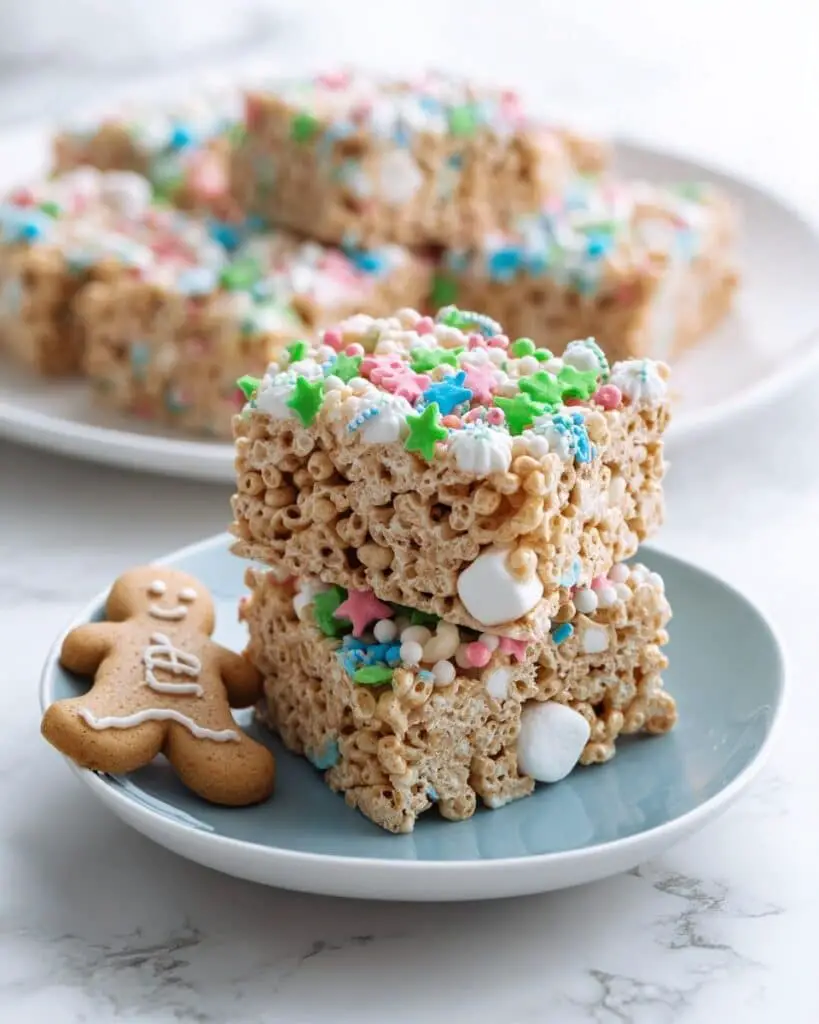 Gingerbread Rice Krispie Treats