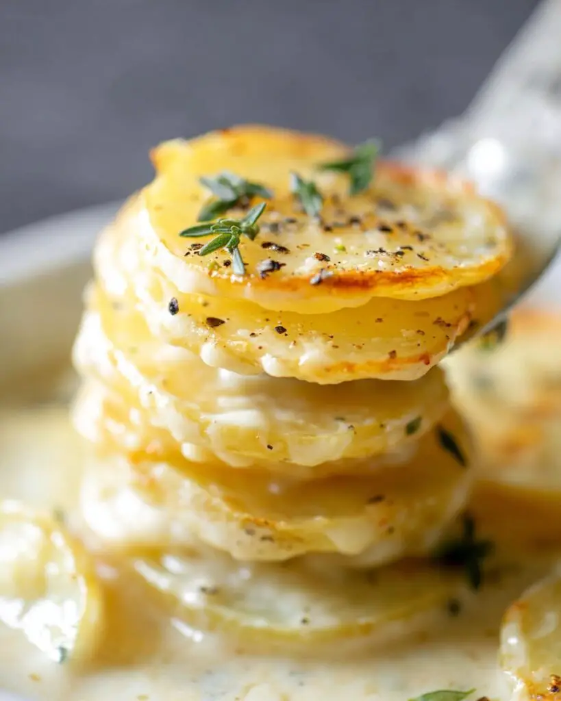 Slow Cooker Cheesy Scalloped Potatoes