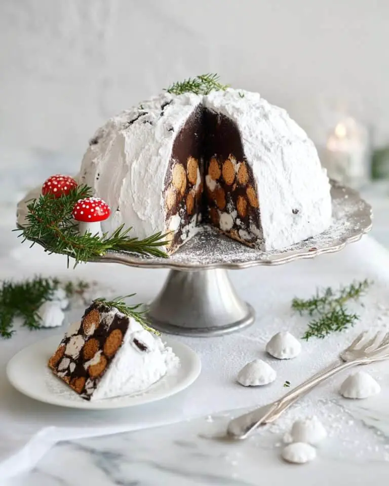 Chocolate Pfeffernusse Biscuit Cake