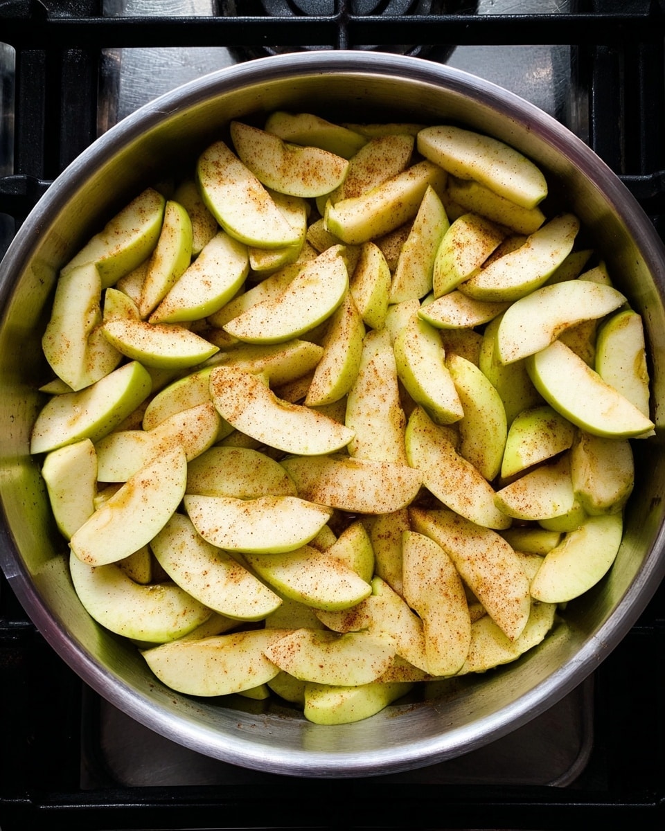 Toffee Apple Pie with Vanilla Custard