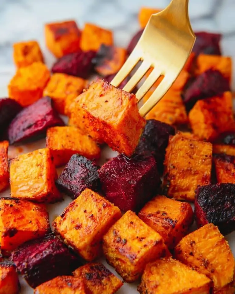 Roasted Beets and Sweet Potatoes