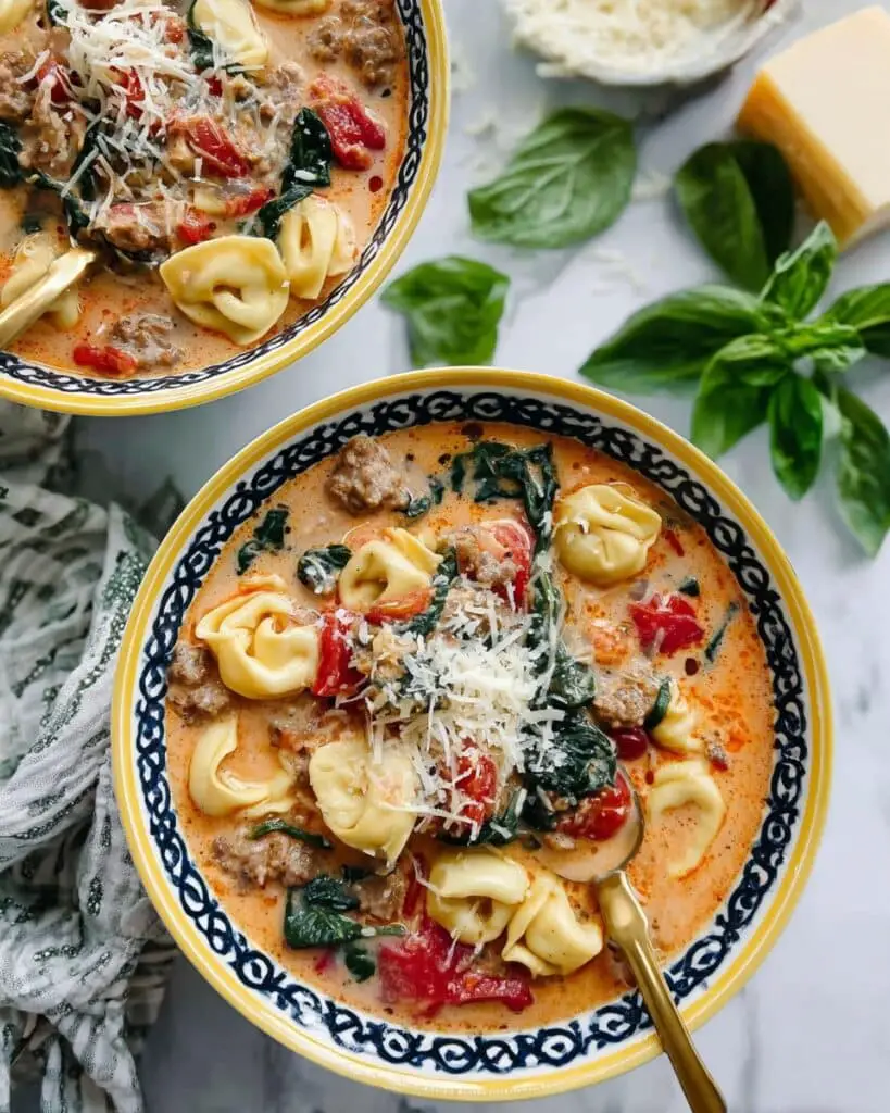Sausage Tortellini Soup (Crock Pot)