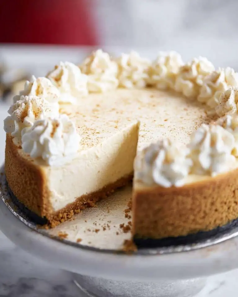Frozen Eggnog Cheesecake