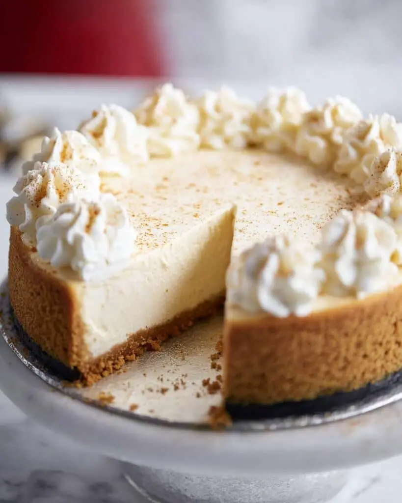Frozen Eggnog Cheesecake