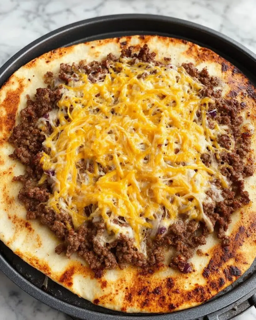 Easy Smash Burger Tacos (Viral Air Fryer Recipe) Recipe