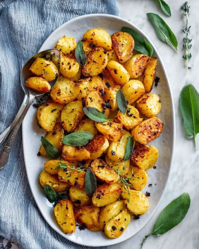 Golden Roasted Potatoes with Sage Recipe