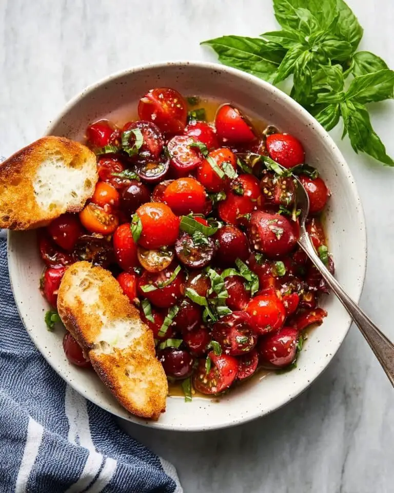 Fresh Cherry Tomato Salad with Basil and Balsamic Recipe